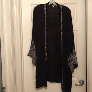 Free people Black kimono